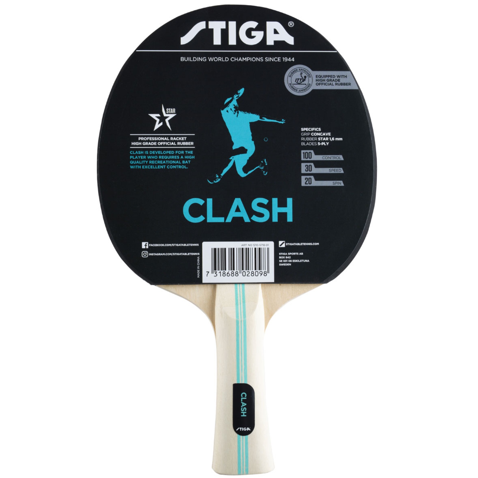 Raketa na stolný tenis STIGA Clash
